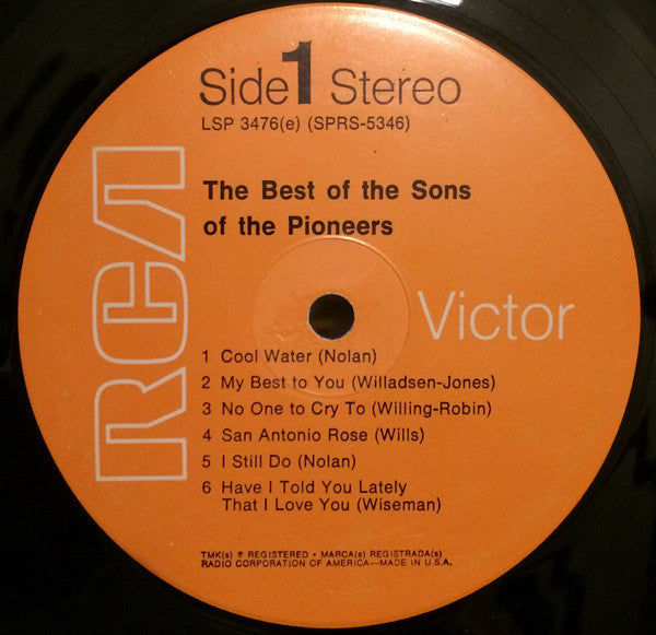 The Sons Of The Pioneers - The Best Of The Sons Of The Pioneers - LP