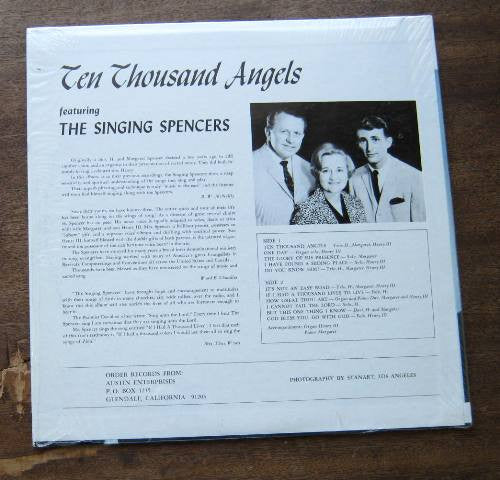The Singing Spencers - Ten Thousand Angels - LP