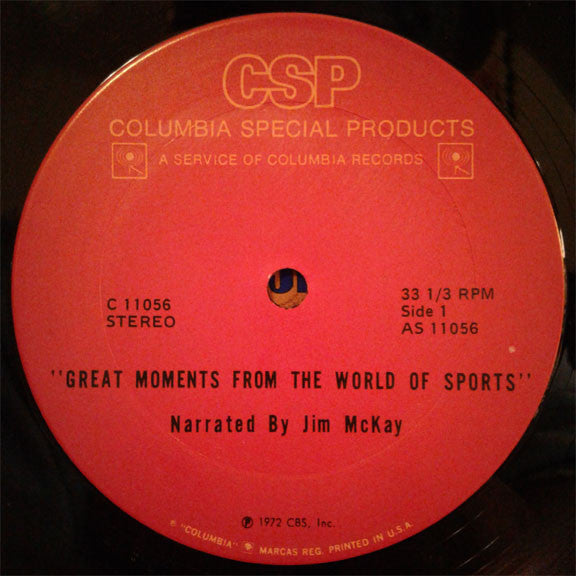 Jim McKay  - Great Moments From The World Of Sports - LP