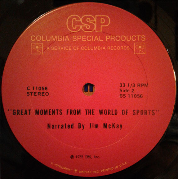 Jim McKay  - Great Moments From The World Of Sports - LP