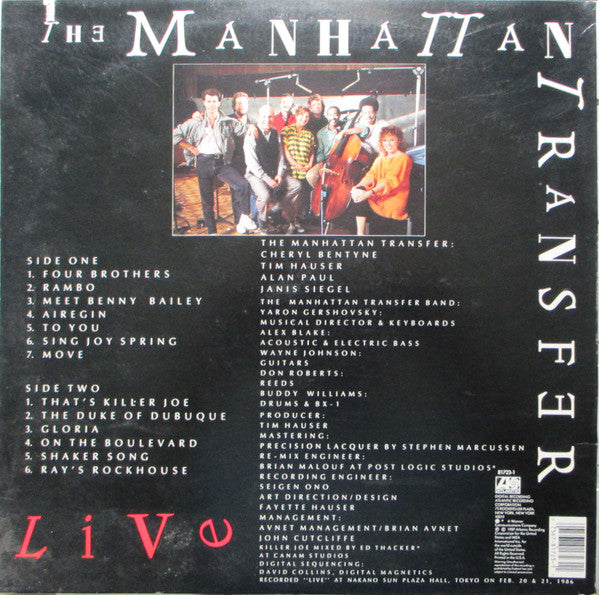 The Manhattan Transfer - Live - LP