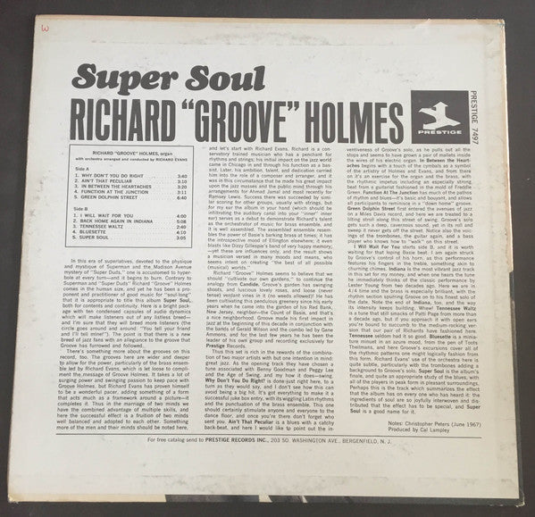 Richard "Groove" Holmes - Super Soul - LP