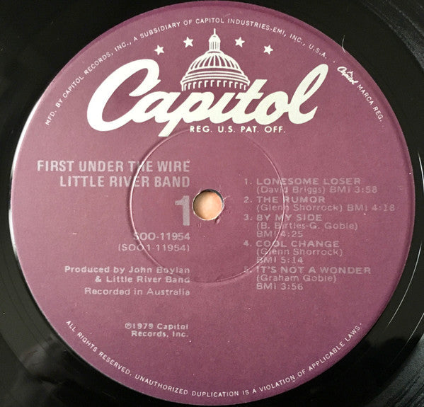 Little River Band - First Under The Wire - LP