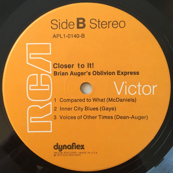 Brian Auger's Oblivion Express - Closer To It! - LP