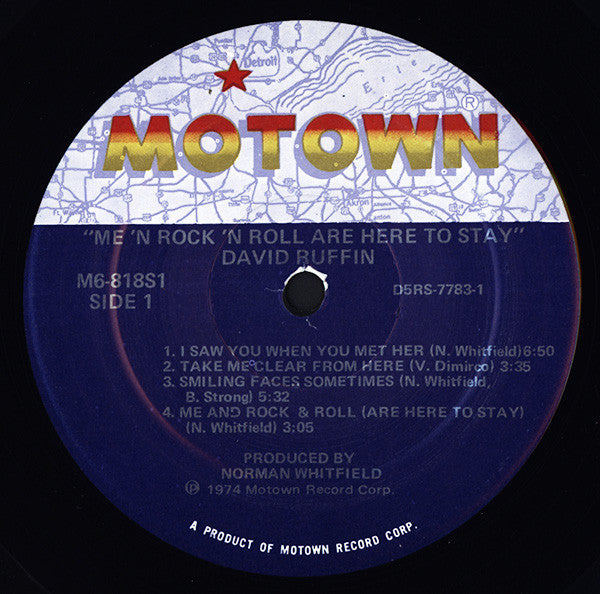 David Ruffin - Me'n Rock'n Roll Are Here To Stay - LP