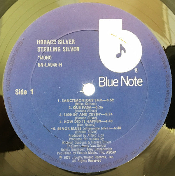 Horace Silver - Sterling Silver - LP
