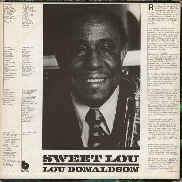 Lou Donaldson - Sweet Lou - LP