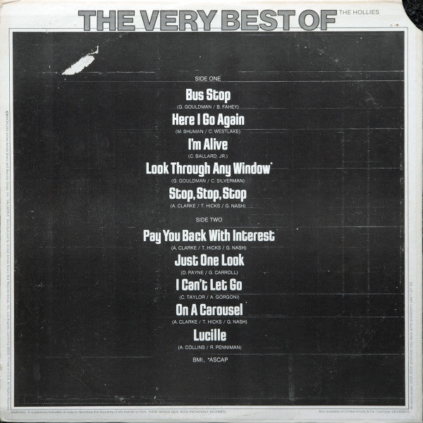 The Hollies - The Very Best Of The Hollies - LP