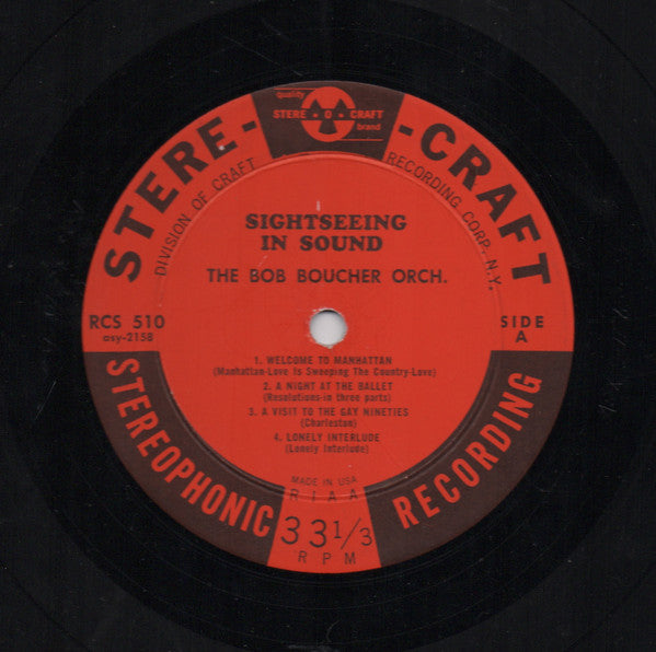 Bob Boucher Orchestra - Sightseeing In Sound - LP