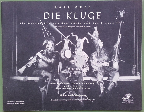 Carl Orff - Die Kluge The Story Of The King And The Wise Woman - LP