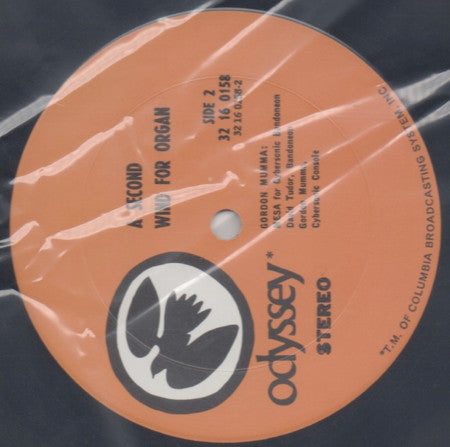 David Tudor - A Second Wind For Organ - LP