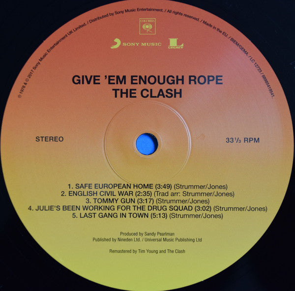 The Clash - Give 'Em Enough Rope - LP