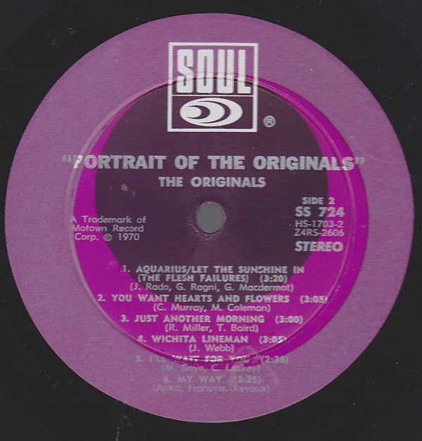 The Originals - Portrait Of The Originals - LP