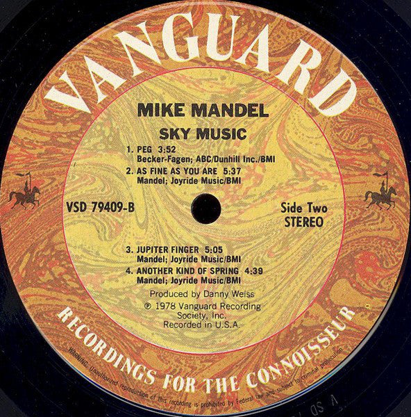 Mike Mandel - Sky Music - LP