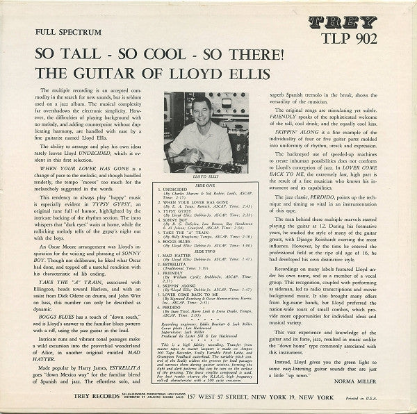 Lloyd Ellis - So Tall So Cool So There! The Guitar Of Lloyd Ellis - LP