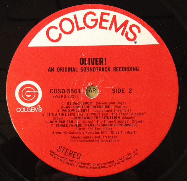 Lionel Bart - Oliver! An Original Soundtrack Recording - LP