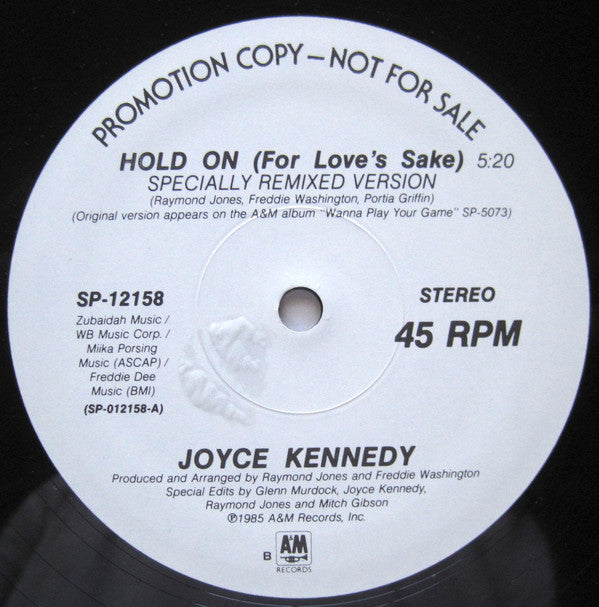 Joyce Kennedy - Hold On (For Love's Sake) - LP
