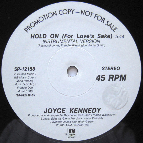 Joyce Kennedy - Hold On (For Love's Sake) - LP