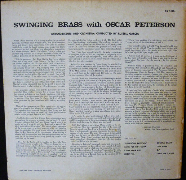 The Oscar Peterson Trio - Swinging Brass - LP