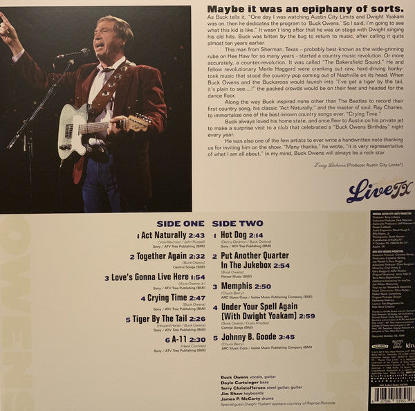 Buck Owens - Live From Austin TX - LP