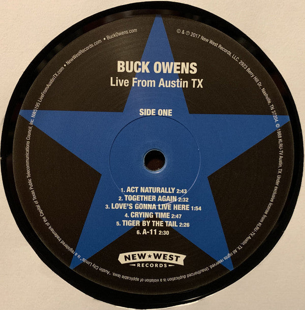 Buck Owens - Live From Austin TX - LP