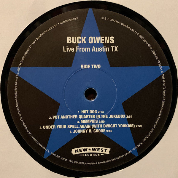 Buck Owens - Live From Austin TX - LP