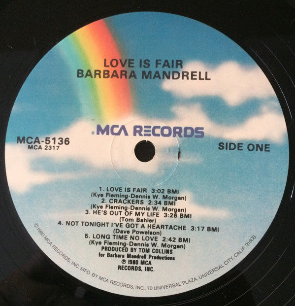 Barbara Mandrell - Love Is Fair - LP