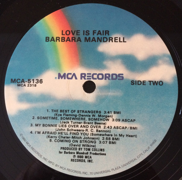 Barbara Mandrell - Love Is Fair - LP