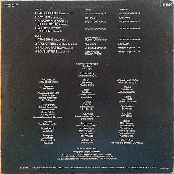 The Salsoul Orchestra - Salsoul Orchestra - LP
