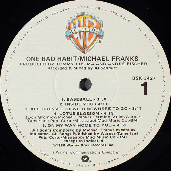Michael Franks - One Bad Habit - LP