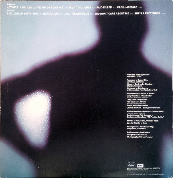 Moon Martin - Shots From A Cold Nightmare - LP