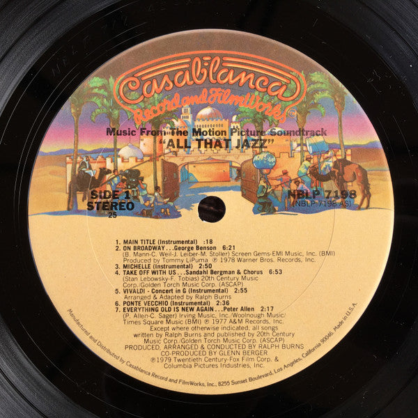 Various - All That Jazz - Music From The Original Motion Picture Soundtrack - LP
