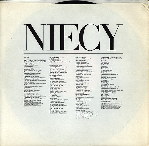 Deniece Williams - Niecy - LP
