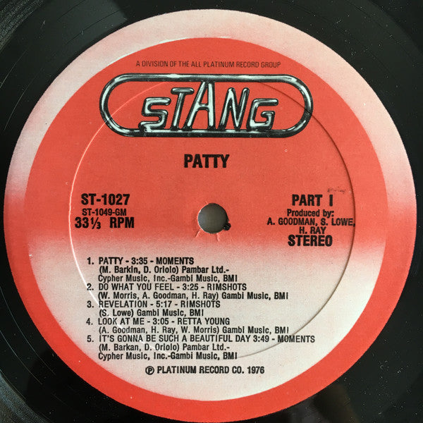 Various - Patty (The Original Soundtrack Recording) - LP