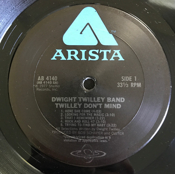 Dwight Twilley Band - Twilley Don't Mind - LP
