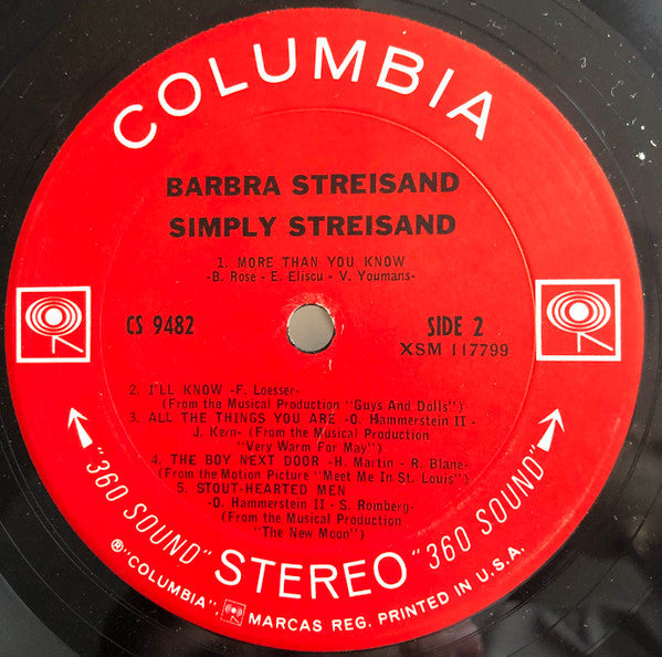 Barbra Streisand - Simply Streisand - LP