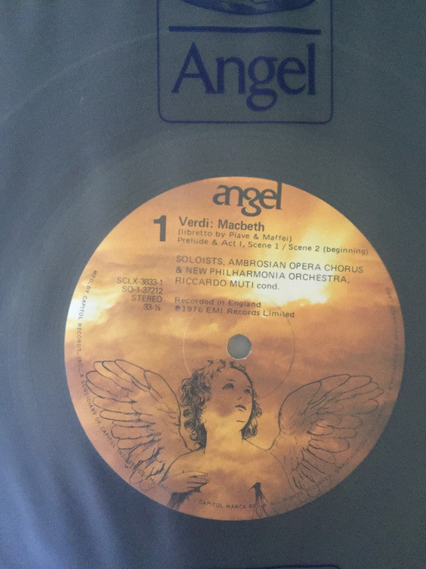 Giuseppe Verdi - Sherrill Milnes, Fiorenza Cossotto, José Carreras, Ruggero Raimondi, Riccardo Muti, The Ambrosian Opera Chorus - Macbeth - LP