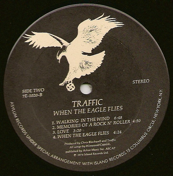 Traffic - When The Eagle Flies - LP