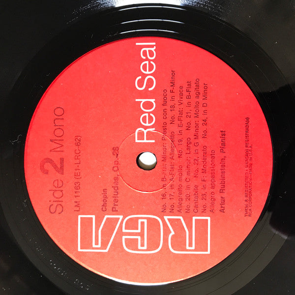 Arthur Rubinstein - Chopin Preludes Op. 28 - LP