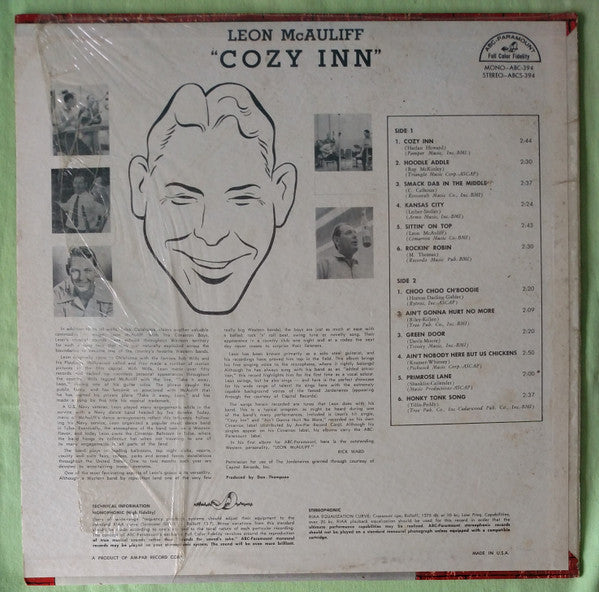 Leon McAuliff* - Cozy Inn - LP