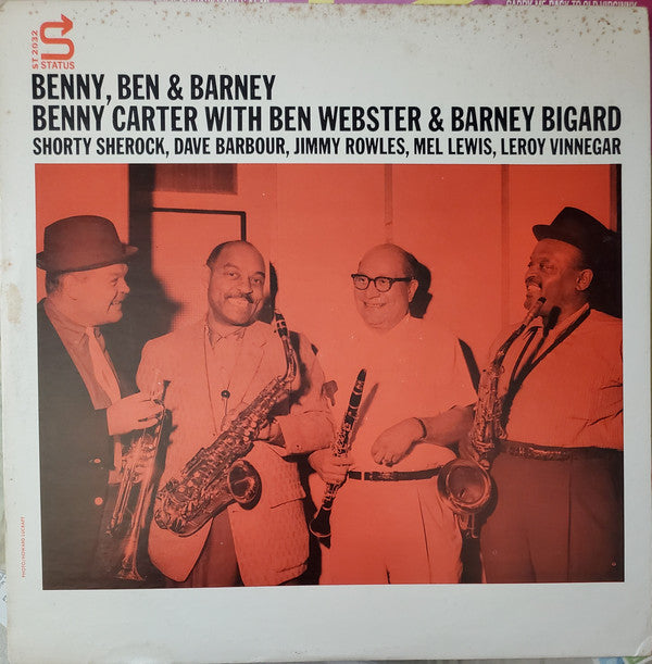 Benny Carter With Ben Webster & Barney Bigard - Benny, Ben & Barney - LP