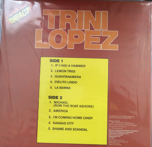 Trini Lopez - Trini Lopez - LP