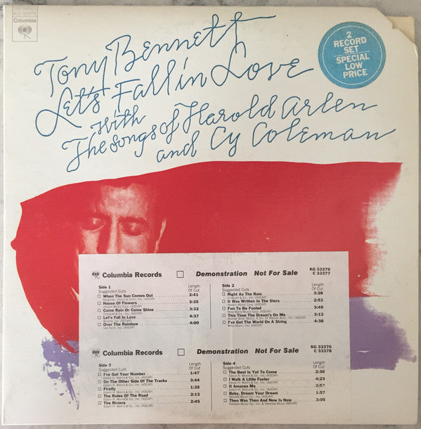 Tony Bennett - Let's Fall In Love With The Songs Of Harold Arlen And Cy Coleman - LP