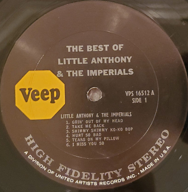 Little Anthony & The Imperials - The Best Of Little Anthony & The Imperials - LP