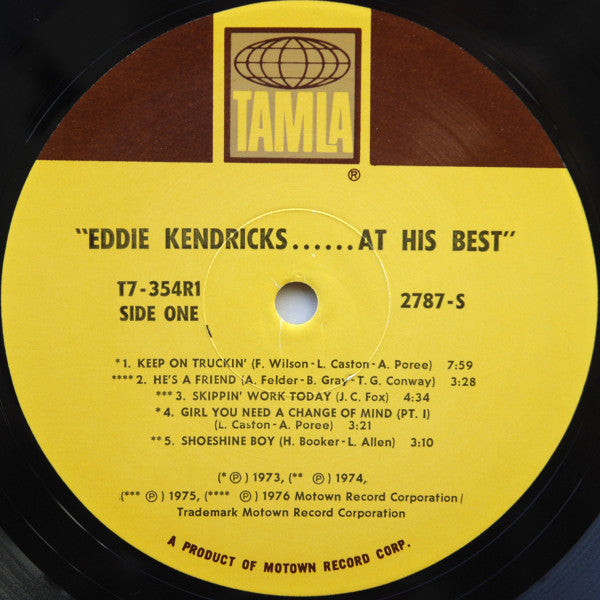 Eddie Kendricks - Eddie Kendricks At His Best - LP
