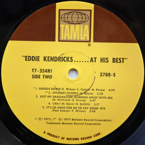 Eddie Kendricks - Eddie Kendricks At His Best - LP