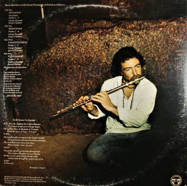 Paul Horn - Inside The Great Pyramid - LP