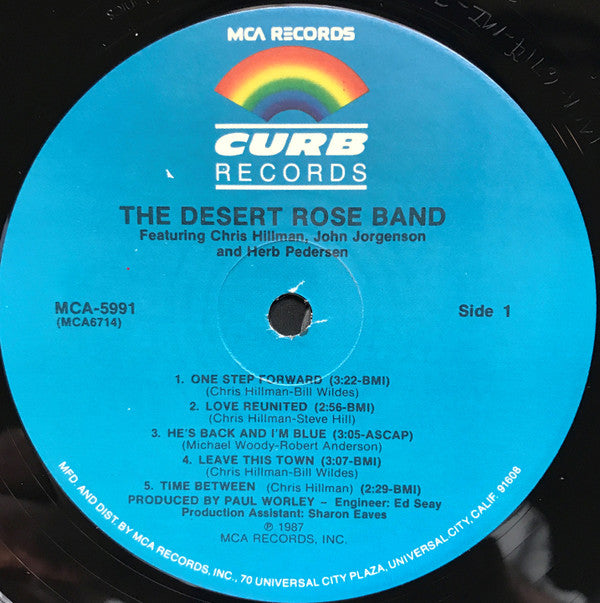 The Desert Rose Band* Featuring Chris Hillman, John Jorgenson And Herb Pedersen - The Desert Rose Band - LP
