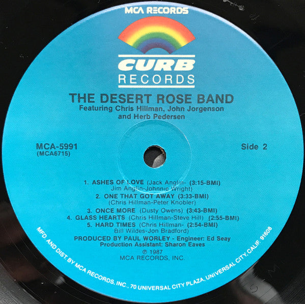 The Desert Rose Band* Featuring Chris Hillman, John Jorgenson And Herb Pedersen - The Desert Rose Band - LP
