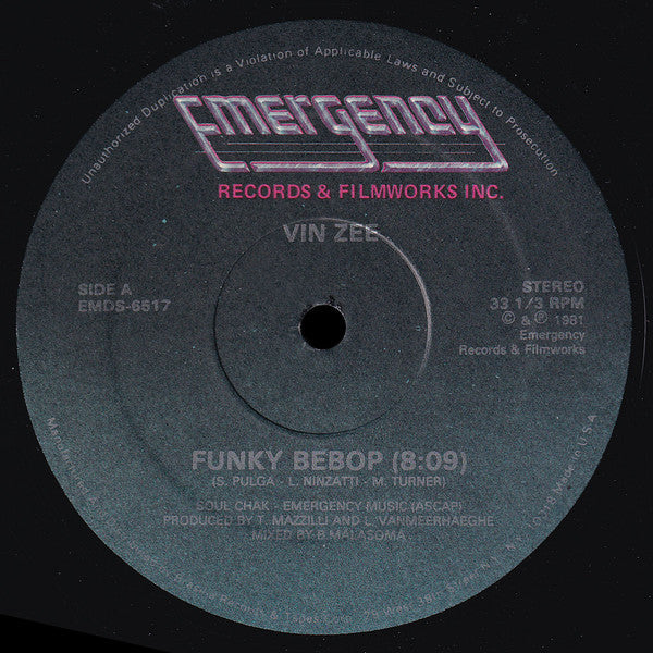 Vin Zee - Funky Bebop - LP